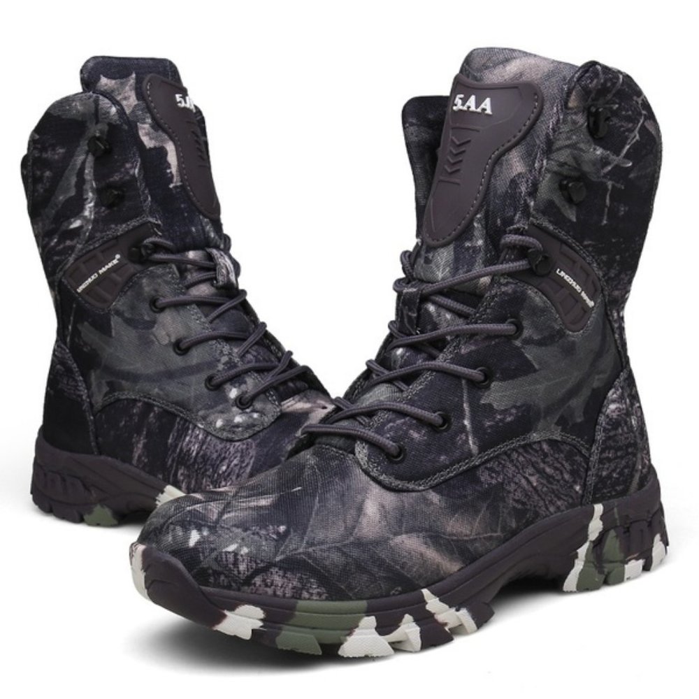 5.AA Men MILITARY TACTICAL Camouflage  Boots